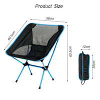 Singda chaise de camping en plein air portable chaises de plage pliables en aluminium Moon Camp pour voyage