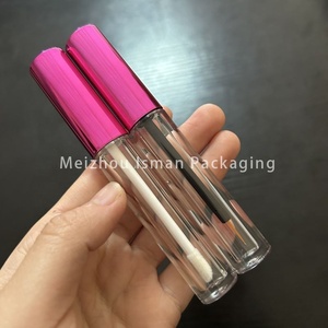 ISMAN - Tubo de Delineador de Ojos Redondo de Lujo de 3 ml, Color <span class=keywords><strong>Rojo</strong></span> Rosa, Botella Transparente para Brillo Labial, Vial para Suero de Crecimiento de Pestañas, Venta al por Mayor, Marca Privada Profesional - Product Image 3