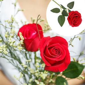 Rosas Individuales de Látex al por Mayor, Flores Artificiales de Tacto Real para Decoración de Bodas, Centro de Mesa - Product Image 6