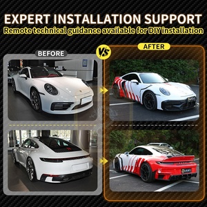ชุดแต่งคาร์บอนไฟเบอร์แห้ง 911 992 สำหรับ Porsche 992 <span class=keywords><strong>RT900</strong></span> ทรง BB ประกอบด้วยกันชนหน้า, ซุ้มล้อ, สเกิร์ตข้าง, กันชนหลัง, สปอยเลอร์หลัง - Product Image 2