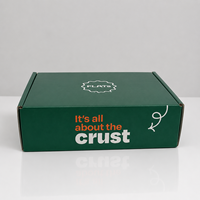 Caja de Papel Corrugado Resistente a la Grasa con Estructura Plegable para Empacar Hamburguesas, Sándwiches, Papas Fritas, Comida Frita y Kits de Comida