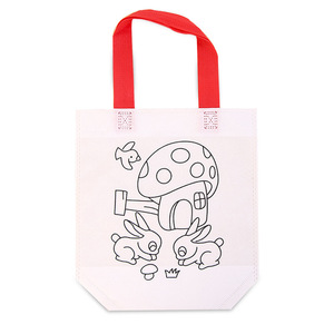 ในสต็อก DIY ระบายสีเด็ก Tote <span class=keywords><strong>กระเป๋า</strong></span> Eco ที่กำหนดเองเด็กวัน<span class=keywords><strong>เกิด</strong></span> PARTY Favor goodie Candy ของขวัญกระเป๋า - Product Image 1