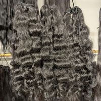 Extensiones de Cabello Humano Ondulado Natural, Cabello Virgen Indio en Paquetes, Venta al Por Mayor, Cabello con Cutícula Alineada