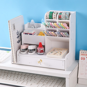 Organisateur de bureau multifonctionnel avec tiroirs et compartiments pour étudiants et usage professionnel - Product Image 4