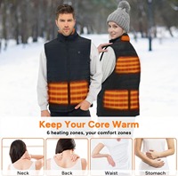 Taille personnalisée imperméable gilet chauffant thermique vêtements de randonnée coupe-vent veste thermique vêtements d'hiver légers