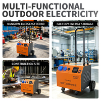 Estación de Energía Móvil Industrial IPS0403L, Fuente de Alimentación de Respaldo Recargable de Alta Capacidad con Ruedas para Construcción y Uso Municipal