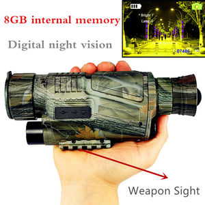LUXUN迷彩HD赤外線暗視デジタル単眼鏡望遠鏡5x40、狩猟用、検知範囲<span class=keywords><strong>300m</strong></span> - Product Image 5