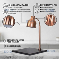 Lampe chauffante infrarouge électrique à tête unique pour buffet et maintien au chaud des aliments, équipement hôtelier et de restauration