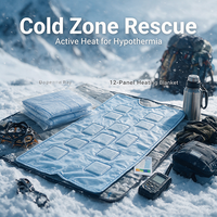 Couverture Thermique de Survie en Mylar Jetable, Couverture Chauffante d'Urgence pour Camping en Plein Air et Patients
