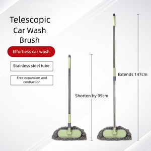 Les poils doux de la brosse spéciale pour voiture pour les serpillières de lavage de voiture rétractables n'endommagent <span class=keywords><strong>pas</strong></span> la voiture - Product Image 4