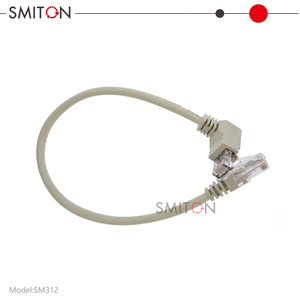 Câble <span class=keywords><strong>Ethernet</strong></span> coudé à 90 degrés du fabricant, connecteur réseau RJ45, cordon de raccordement CAT5 - Product Image 3