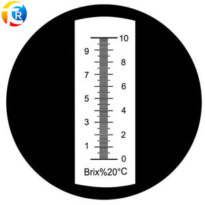 Draagbare Handheld Suikerrefractometer 0-10% <span class=keywords><strong>Brix</strong></span> Testbereik Atc Functie Puur Aluminium Stijlen - Product Image 2