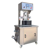 Machine de scellage et de bouchage sous vide semi-automatique à 2 ou 4 stations pour bouteilles en verre, idéale pour les sauces, le miel et les bocaux à bouchon twist-off