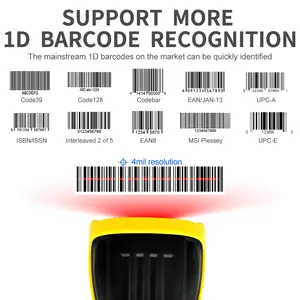 เครื่องอ่านบาร์โค้ด xincode 2D Y QR inalambrico de codigo de Barras escaneadora precios Del Banco de Brasil