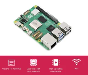 Merrillchip หน่วยประมวลผลแรม4GB/8GB BCM2712 2.4GHz Quad-core 64-bit Cortex-A76แขนซีพียูราสเบอรี่ Pi 5