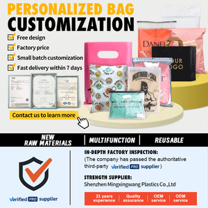 Sacchetti di Plastica per Imballaggio con Chiusura a Zip e Stampa Personalizzata, <span class=keywords><strong>Cerniera</strong></span> per Vestiti con Logo, Buste Ziplock di Lusso Trasparenti in PE per Abbigliamento - Product Image 4