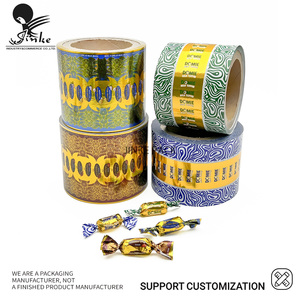 Sản xuất hai mặt in ấn vmpet sáp giấy đôi Xoắn Giấy cuộn cho kẹo bơ cứng Kẹo sô cô la bọc - Product Image 3