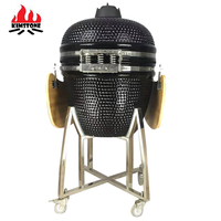 KIMSTONE Barbecue rotatif Kamado Komodo de 23 pouces, grill Hibachi, poêle à pizza, grill en céramique, cuisine extérieure, barbecue