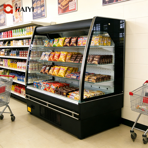 Commercial Refrigerated Open Display Chiller with Auto Defrost <b>Air</b> Cooling Stainless Steel Adjustable Shelves for Supermarket - Product Image 2