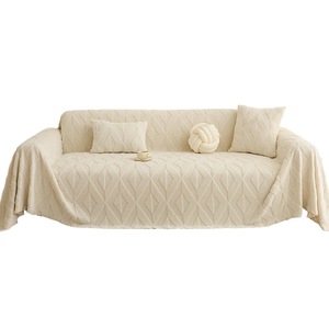Plush <b>Sofa</b> <b>Cover</b> One Piece Elastic <b>Stretch</b> 90-140cm Solid Color Living Room Bedroom Outdoor <b>Sofa</b> Slipcover - Product Image 5