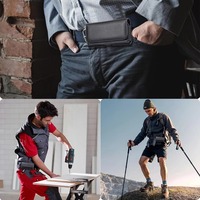 FULINTE Harga Pabrik Desain Olahraga Universal Casing Kulit dengan Fungsi Sabuk dan Dompet untuk IPhone/ 4.7-6.9 Inch