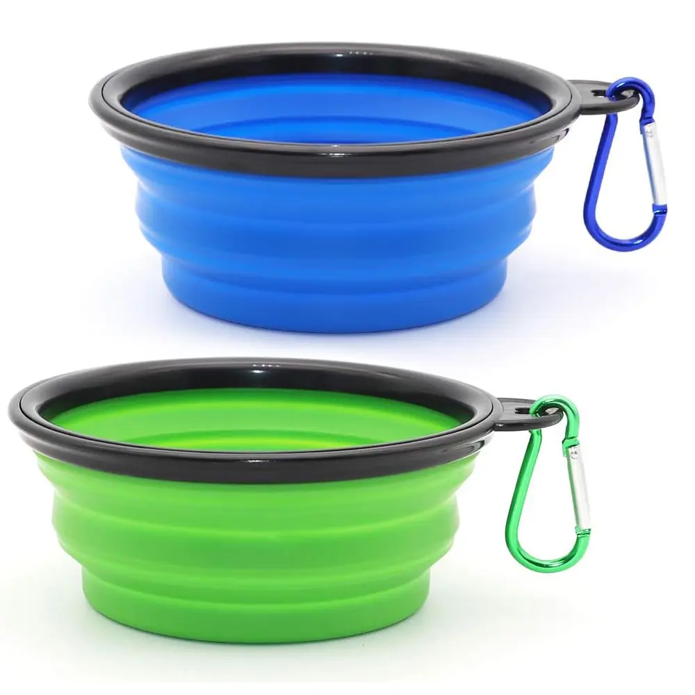 TPE collapsible dog bowl plastic feeder pet cat food foldable travel dog bowl