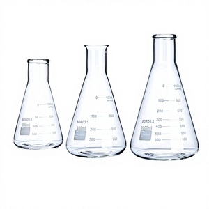 Frasco <span class=keywords><strong>Erlenmeyer</strong></span> de Cuello Recto y Ancho, Resistente a Altas Temperaturas, Frasco Cónico de Laboratorio, Modelo Bio-CD2710/Bio-CD2711 - Product Image 1