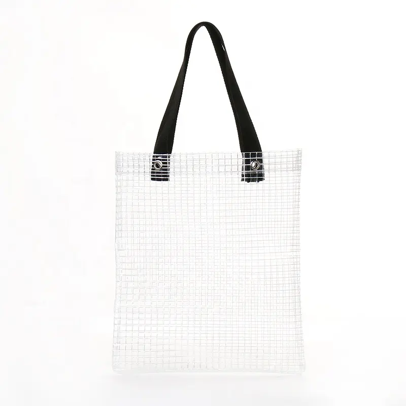 透明トートバッグ透明PVCプラスチック製透明女性用