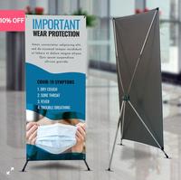 Perlengkapan Jarmoo IMPAC X Stand Banner Display Mini Economy Webing Ukuran 60x160cm & 80x180cm