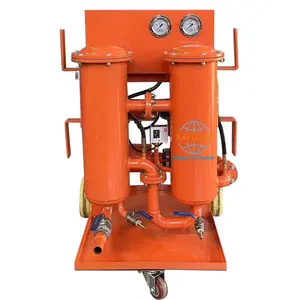 Lubricating oil vacuum dehydration oil purifier purification equipment Mobile oil filter trolley