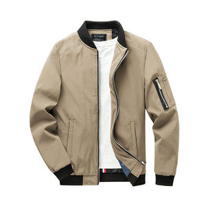 <span class=keywords><strong>Manteau</strong></span> <span class=keywords><strong>Homme</strong></span> Grande Taille Style Européen et Américain, Coupe Slim, Fermeture Éclair, Fin, en Polyester, <span class=keywords><strong>Court</strong></span>, Tendance, Décontracté et Résistant à l'Usure - Product Image 3