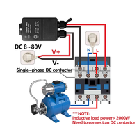 Interruptor de Control Remoto Inalámbrico Universal RF433Mhz, Receptor Impermeable DC12V 24V 36V 30A, Transmisor para Bomba, Luz, Ventilador