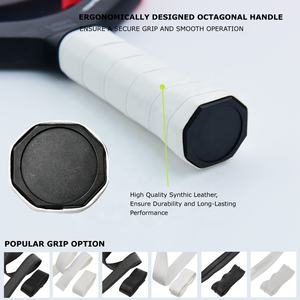 Raquette de pickleball ChengYan OEM Custom Luxx Control Air Epic T700 en fibre de carbone Gen 2 sans bord, conforme à la norme USAPA, avec housse en néoprène - Product Image 4