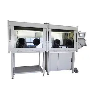 Factory supplied vacuum glove box for handling sensitive materials and solutions