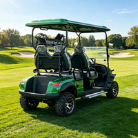 Voiture de golf électrique professionnelle 4 places au lithium 48V Rainbow en promotion – Chariot de golf tout-terrain 30-50 km/h 70-90 km d'autonomie
