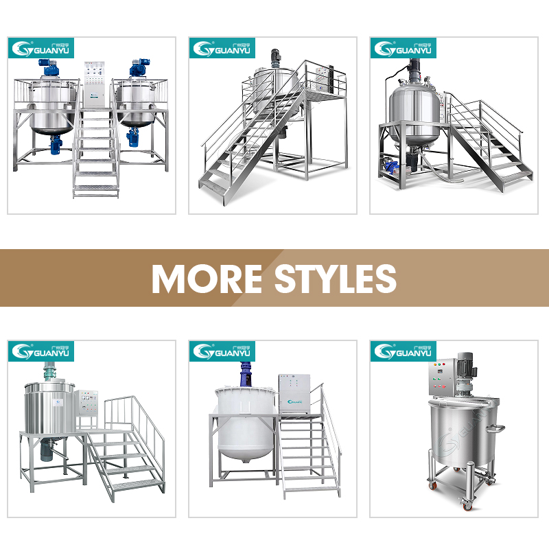 Emulsifying Mixer Machine Body Lotion Face Cream Hair Gel Shower Making Machines Cosmetic Emulsifying Homogenizer Tank