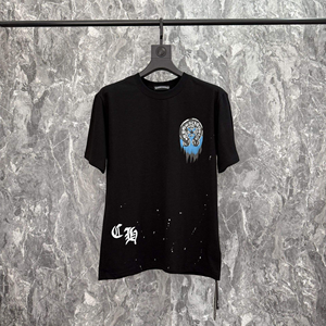 T-shirt Estiva alla Moda 100% Cotone a Maniche Corte Traspirante Vestibilità Ampia Stile High Street con Lettere Lavorate a Maglia per Uomo Donna 250gsm - Product Image 6