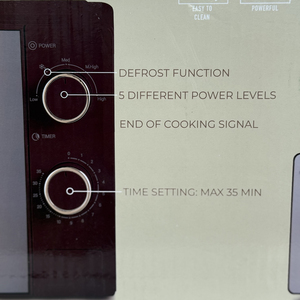 Horno Eléctrico Multifunción de 20L para Cocina Casera, Horno para Pizza con Función de Temporizador Inteligente, Horno <span class=keywords><strong>Microondas</strong></span> de 700w para Uso Doméstico - Product Image 3