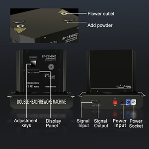 Machine à étincelles froides rotative à double tête 1300W sans fil pour mariages - Vente en gros - Product Image 3