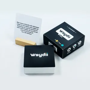 Jeu de cartes de conversation familial amusant pour amis, imprimé sur mesure par le fabricant, jeu de cartes multijoueur de <span class=keywords><strong>quiz</strong></span> somalien, 100 cartes imprimées - Product Image 2