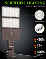 Lampadaire extérieur en stock aux États-Unis 150W 200W 240W 320W 400W 500W, luminaire de route industriel LED pour parking et éclairage intelligent des rues