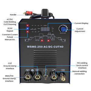 Machine à <span class=keywords><strong>souder</strong></span> multi-processus 6-en-1, découpeur <span class=keywords><strong>plasma</strong></span> portable à onduleur, soudeuse <span class=keywords><strong>TIG</strong></span> MMA, machine à <span class=keywords><strong>souder</strong></span> multifonction tout-en-un - Product Image 3