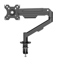 Support d'écran ergonomique en gros pour usine, bras de fixation simple pour écrans de 14 à 34 pouces, rotatif, inclinable, orientable, réglable en hauteur