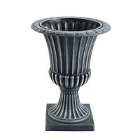 Pots à fleurs en plastique, grands pots pour plantes d'intérieur et d'extérieur, jardinières modernes, grands pots à fleurs en forme de colonne romaine