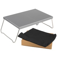 Petite table à manger portable ultralégère en alliage d'aluminium pour l'extérieur Table pliante pour camping et barbecue Mini table de pique-nique ultralégère
