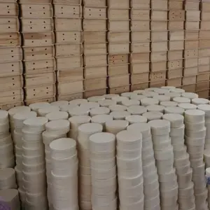 Biodegradable Round Wood Cheese Wooden Cookie Boxes