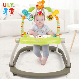 Marche-bébé portable 4-en-1 Rainforest <span class=keywords><strong>Jumperoo</strong></span> avec musique et lumière, cadre en plastique pliable – Vente en gros - Product Image 4