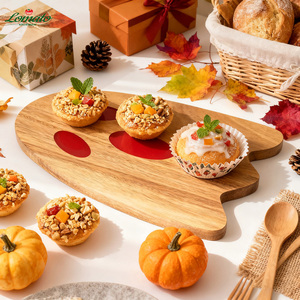 ชุดถาดไม้ลายฮาโลวีน รูปฟักทองและผี ทำจากไม้กระถินณรงค์ สำหรับเสิร์ฟอาหาร ขนมหวาน ตกแต่งงานปาร์ตี้ ขายส่ง - Product Image 6