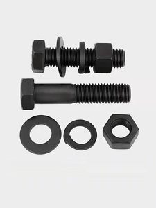 สลักเกลียวหกเหลี่ยมและน็อตขนาดใหญ่แรงดึงสูงของจีน M40/M28/M16 เกรด 8.8 เหล็กและคาร์บอนตามมาตรฐาน Din933 - Product Image 5