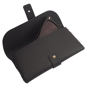 Étui à lunettes personnalisé en gros, étui de rangement portable en cuir PU de luxe avec logo personnalisé, anti-poussière pour lunettes de soleil - Product Image 6